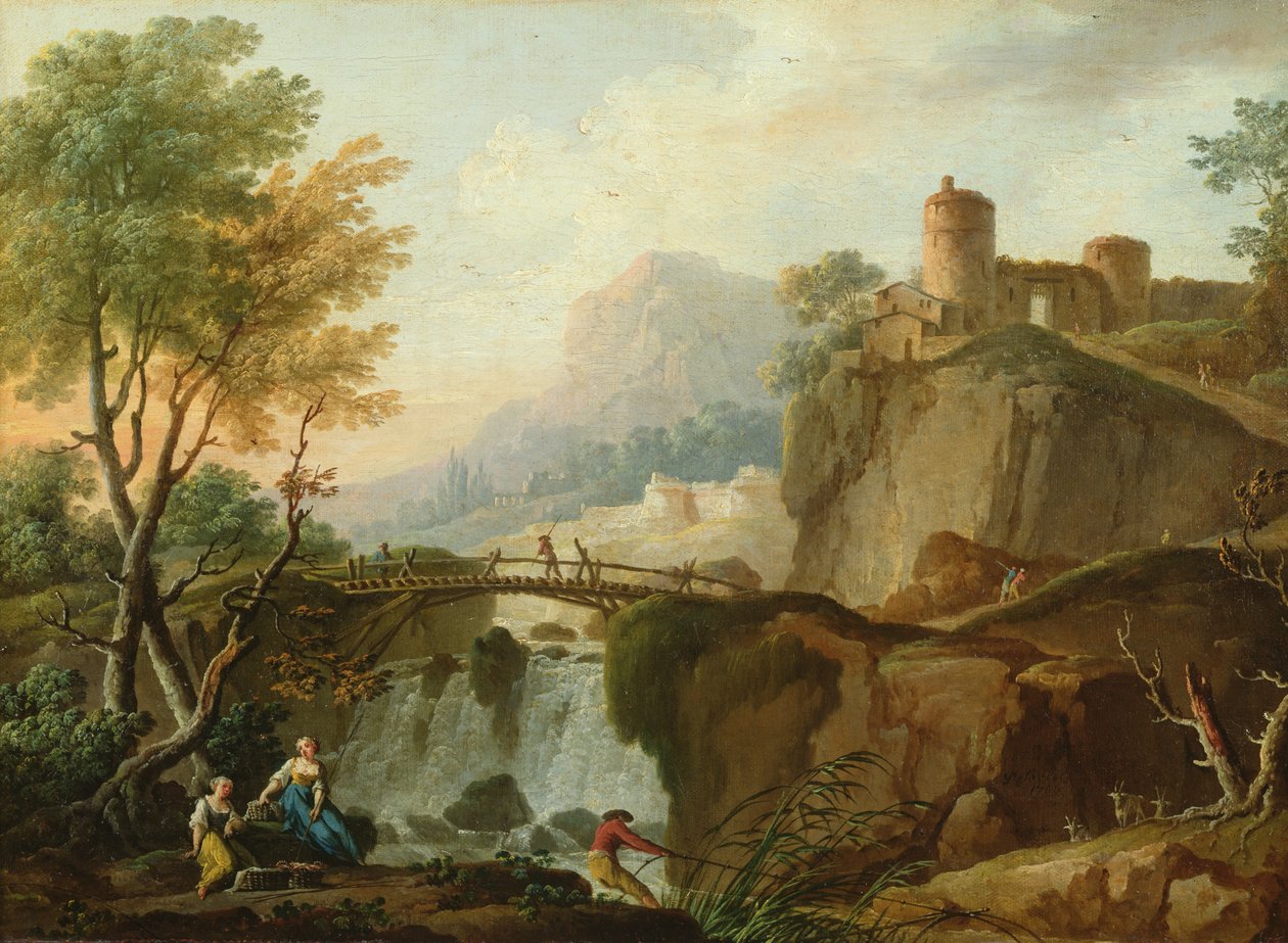 Manzara, 1766 by Charles Francois Lacroix de Marseille