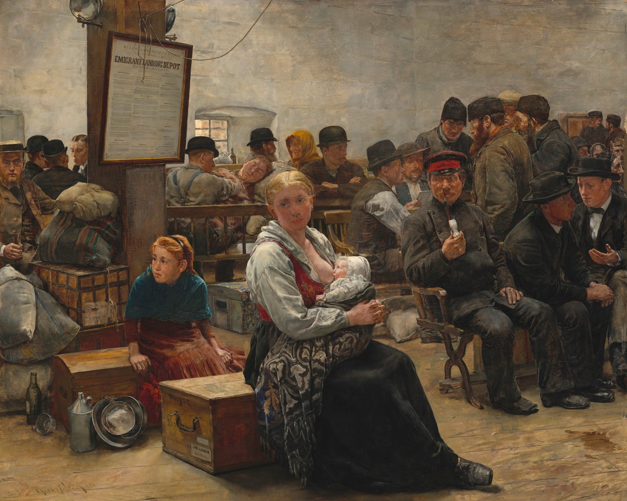 Vaatler Ülkesinde, Castle Garden, 1884. by Charles Frederic Ulrich