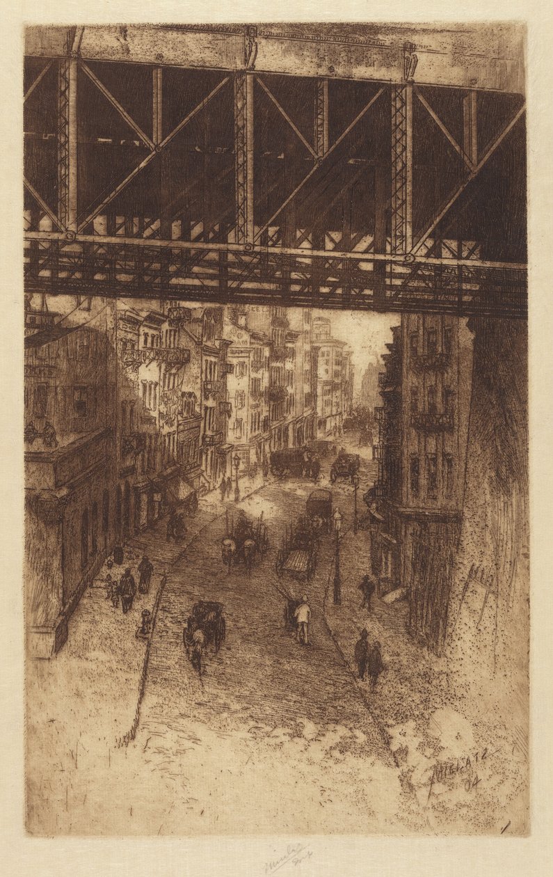 Kiraz Sokağı, N.Y. by Charles Frederick William Mielatz