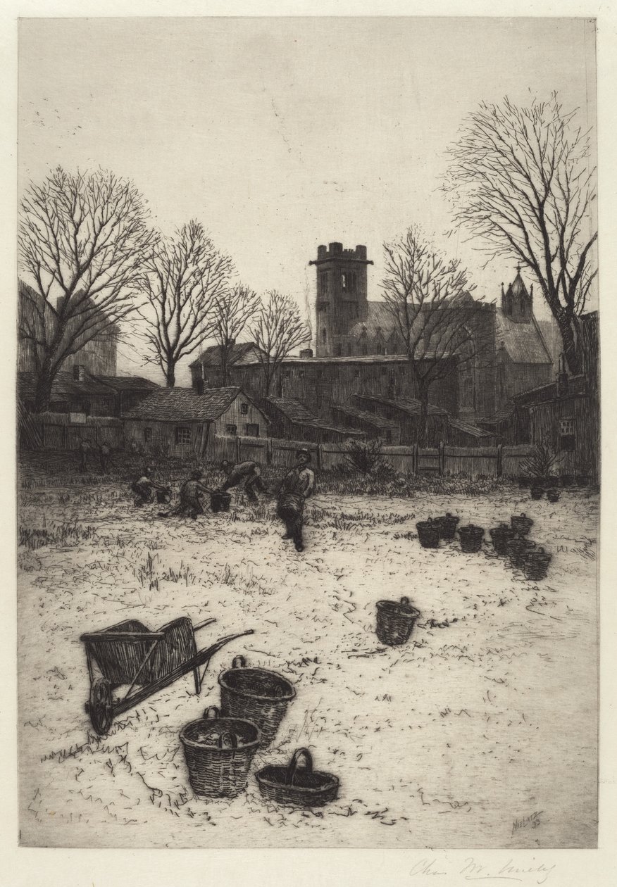 İsimsiz Bahçe Sahnesi, 1893. by Charles Frederick William Mielatz