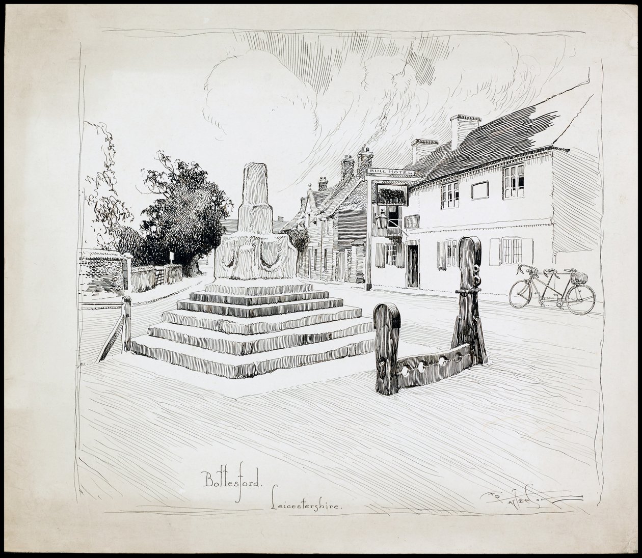 Bottesford Market Cross, Leicestershire, 1892-1933 by Charles George Harper
