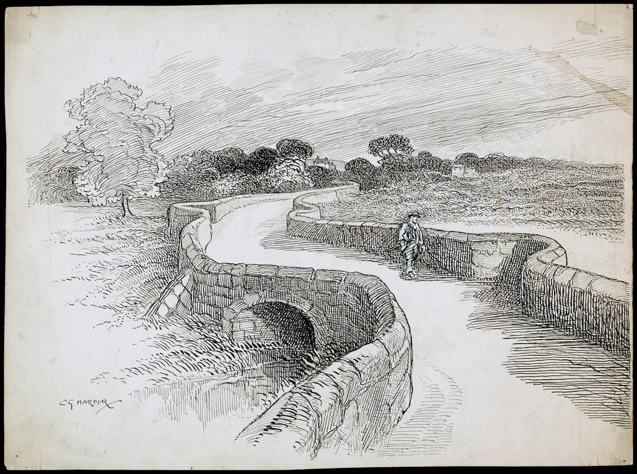 Swarkestone Köprüsü, Derbyshire, 1892-1933 by Charles George Harper