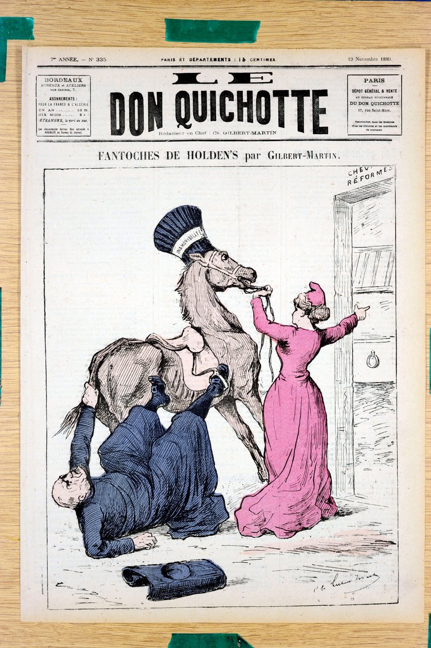 “Le Don Quichotte” kapağı, 335 numara, Satirique en Colours by Charles Gilbert Martin