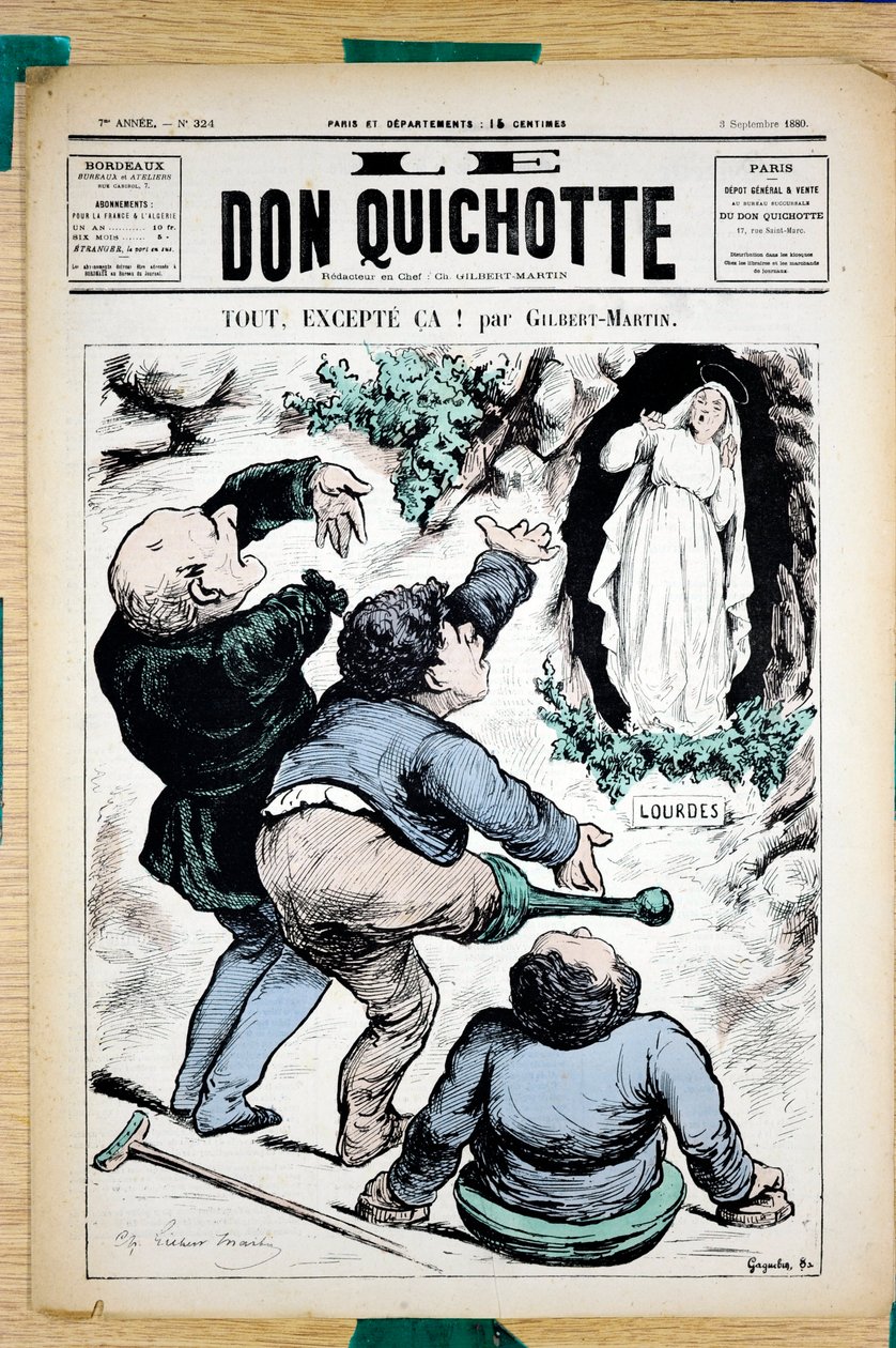 “Le Don Kişot”, 324 Numaralı Kapak, Satirique ve Colors by Charles Gilbert Martin