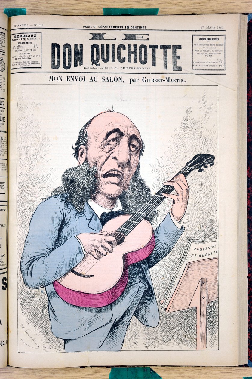 “Le Don Kişot”, 614 Numaralı Kapak, Renkli Hiciv by Charles Gilbert Martin