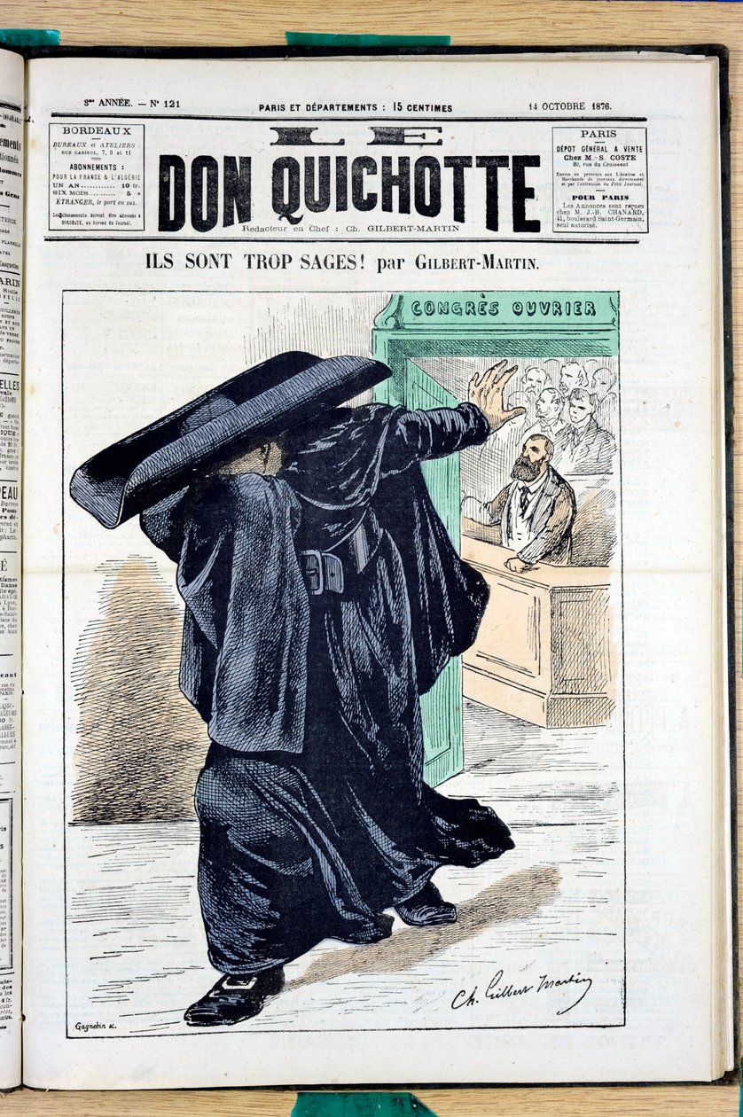 “Le Don Kişot”un 121 Numaralı Kapağı, Renkli Hiciv by Charles Gilbert Martin