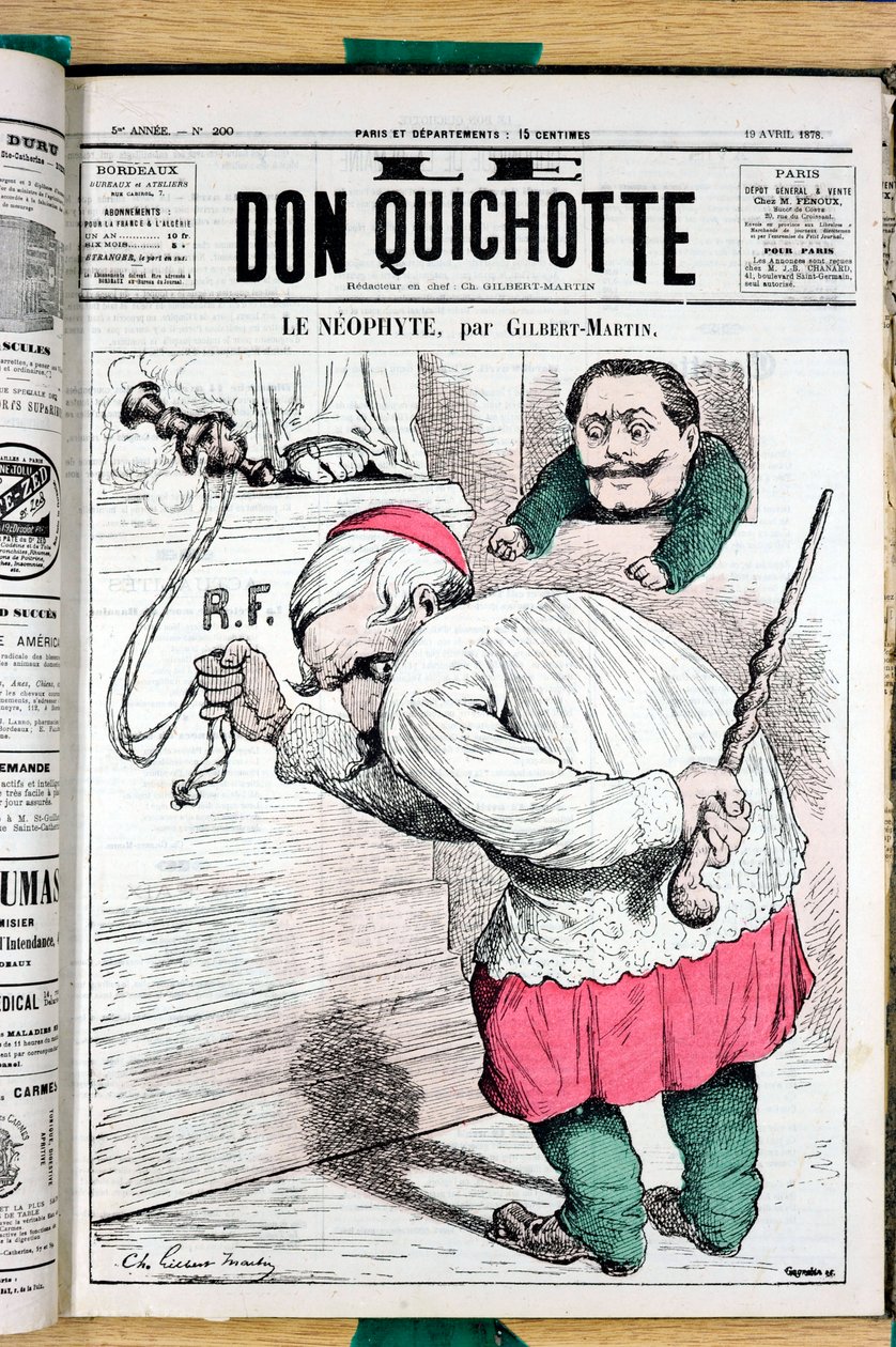 “Le Don Kişot”un kapağı, 200 numara, Satirique en Couleurs by Charles Gilbert Martin