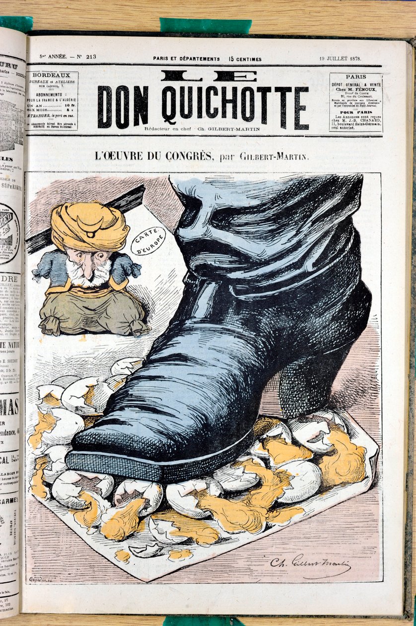 “Le Don Kişot”un kapağı, sayı 213, Satirique en Couleurs by Charles Gilbert Martin