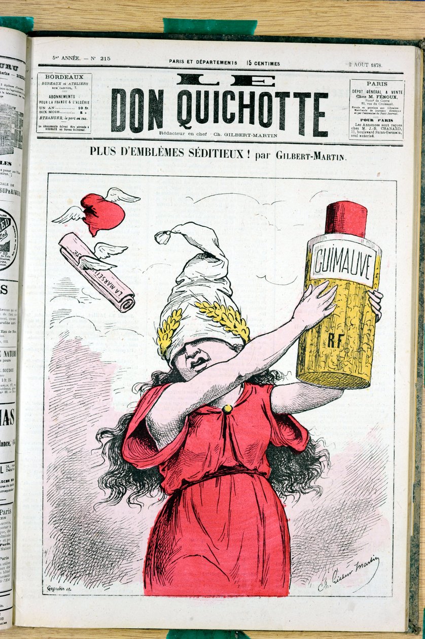 “Le Don Kişot”un Kapağı, 215 numara, Satirique ve Colours by Charles Gilbert Martin
