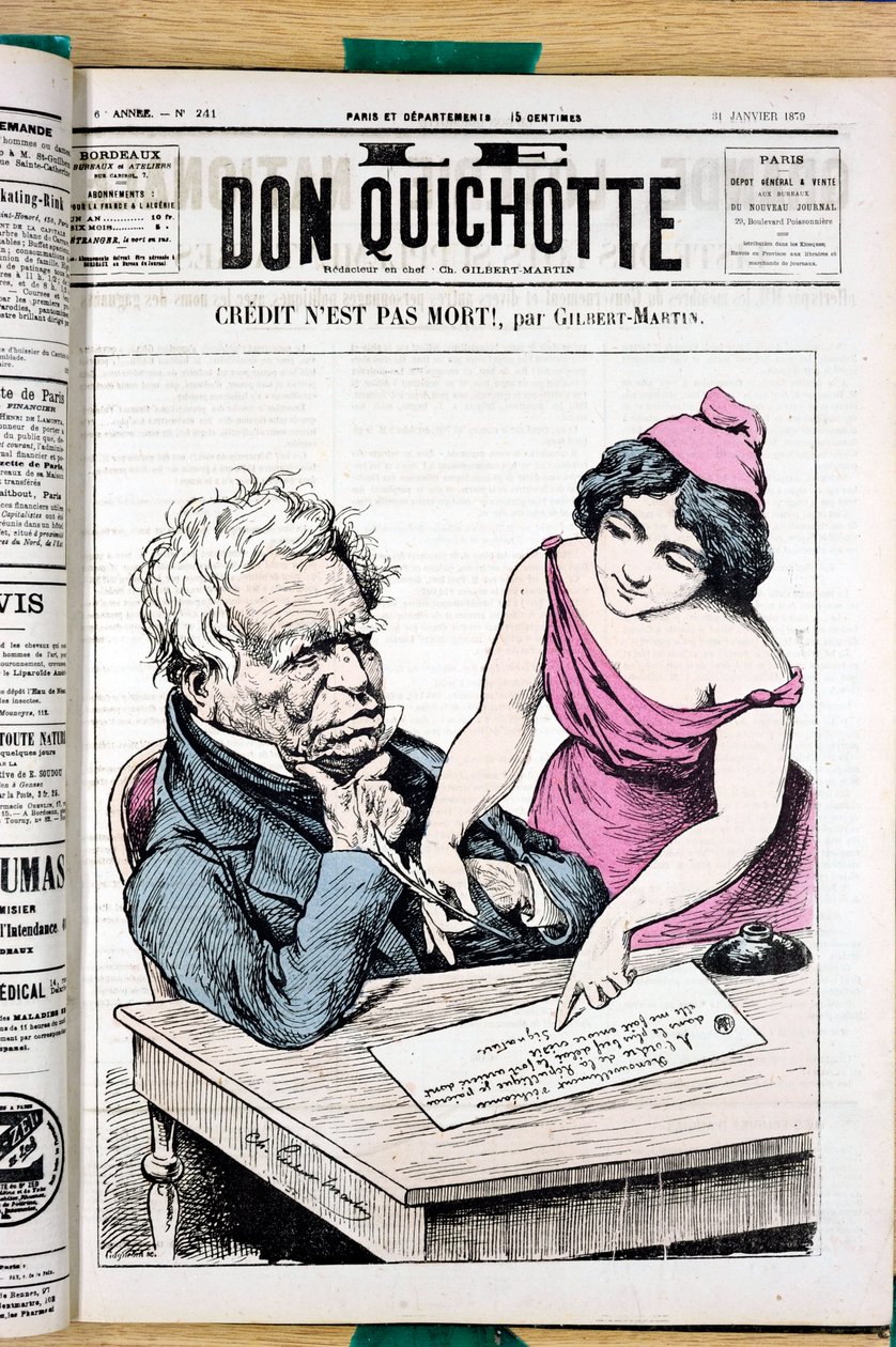 241 numaralı “Le Don Kişot”un Kapağı Renkli Hiciv by Charles Gilbert Martin