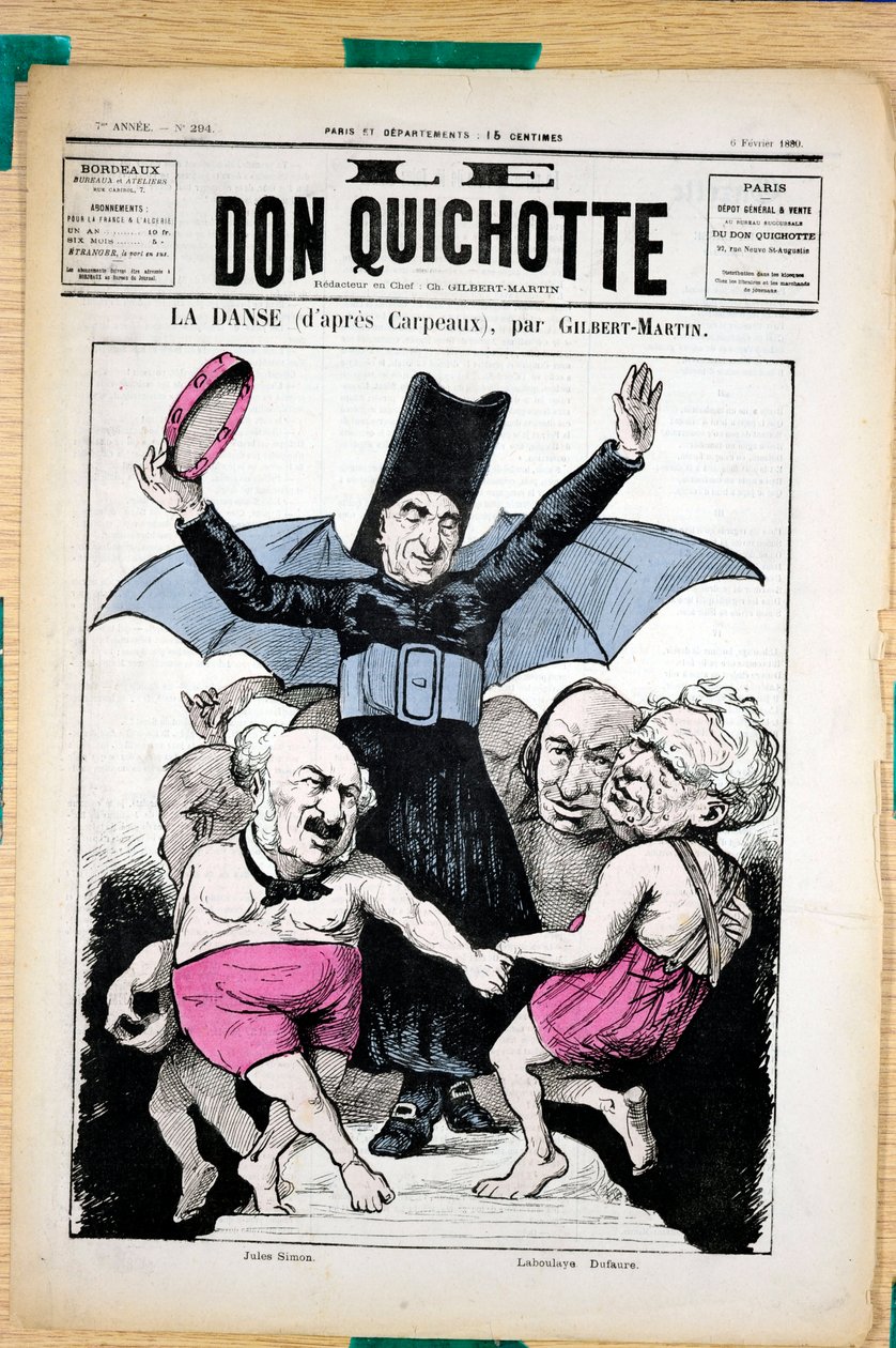 “Le Don Kişot”, 294 Numaralı Kapak, Renkli Hiciv by Charles Gilbert Martin