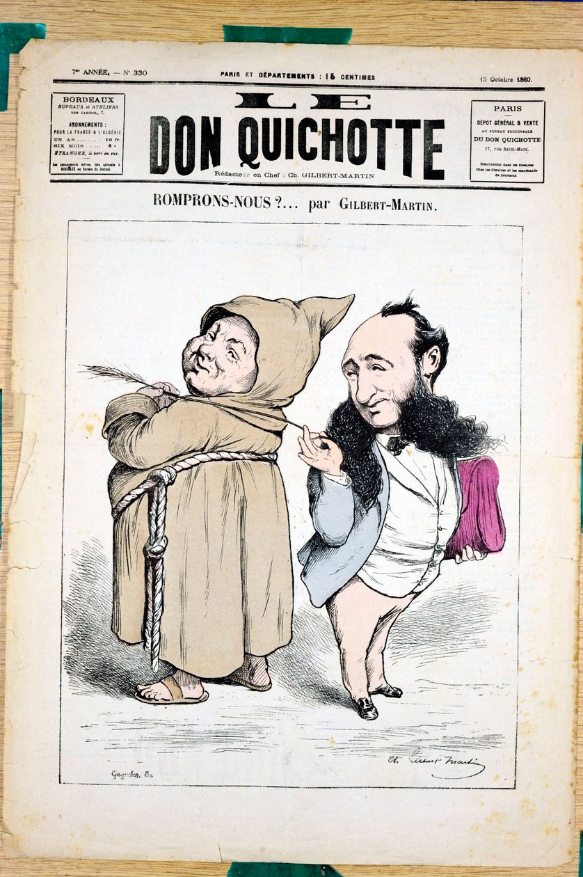 “Le Don Kişot”un Kapağı, 330 numara, Renklerde Hiciv by Charles Gilbert Martin