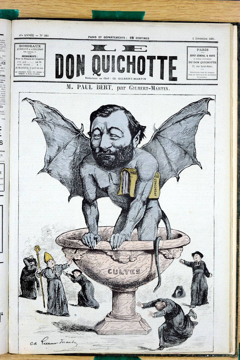 “Le Don Kişot”un Kapağı, 389 numara, Renkli Hiciv by Charles Gilbert Martin