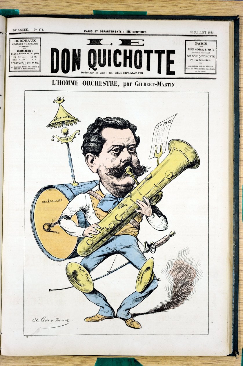 474 numaralı “Le Don Kişot”un Kapağı Renkli Hiciv by Charles Gilbert Martin