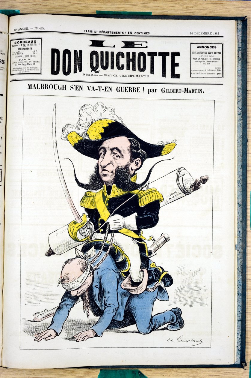 “Le Don Kişot”, 495 Numaralı Kapak, Renkli Hiciv by Charles Gilbert Martin