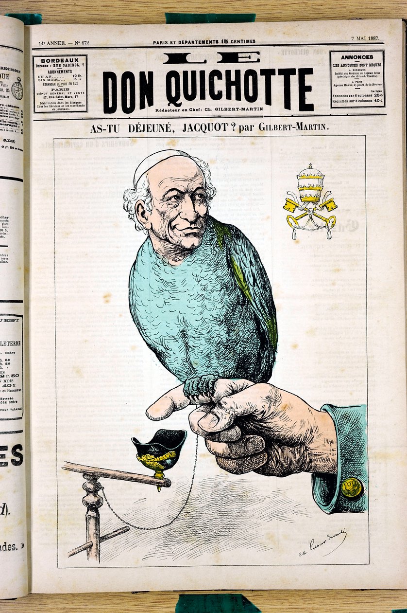 “Le Don Kişot” kapağı, 672 numara, Renkli Hiciv by Charles Gilbert Martin