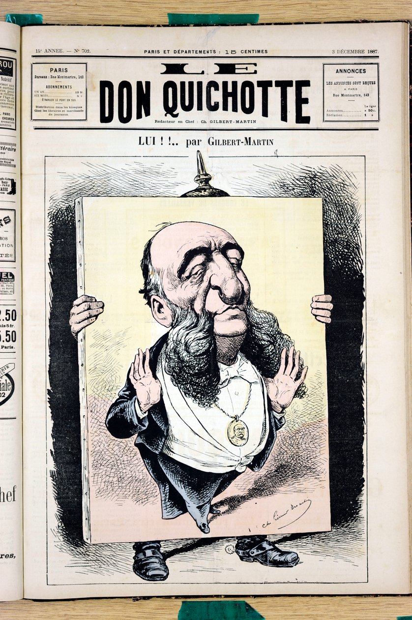 “Le Don Kişot”, 702 Numaralı Kapak, Renkli Hiciv by Charles Gilbert Martin