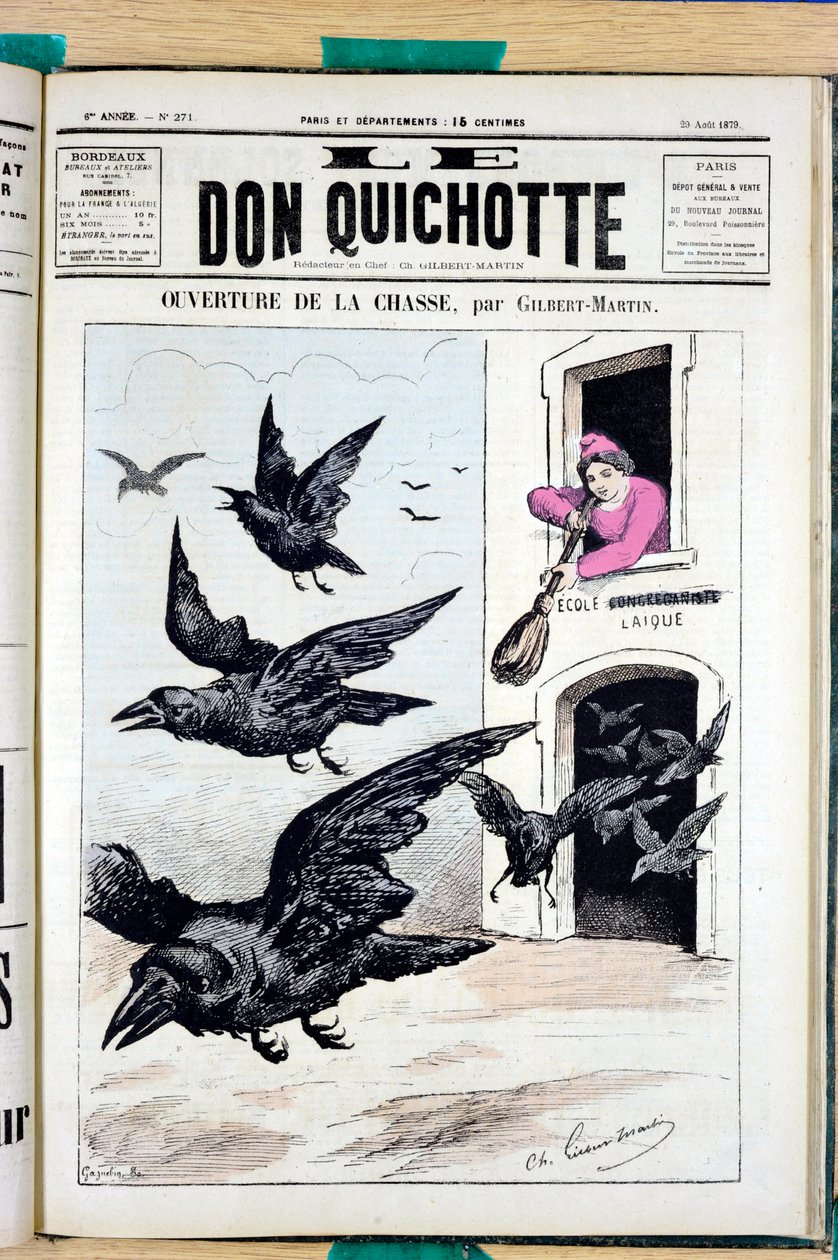 271 numaralı “Don Kişot”un Kapağı Renkler ve Satirique by Charles Gilbert Martin