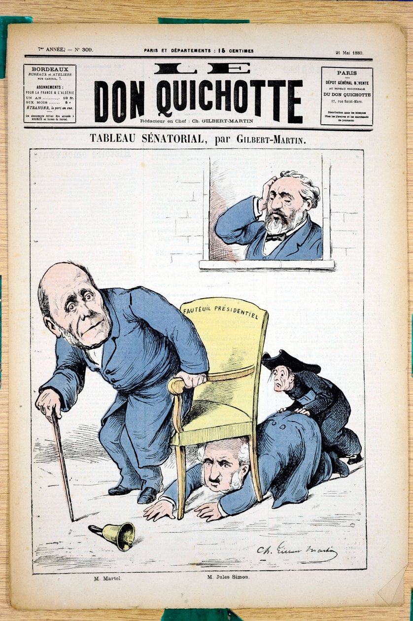 “Don Kişot”un Kapağı, 309 numara, Satirique ve Colours by Charles Gilbert Martin