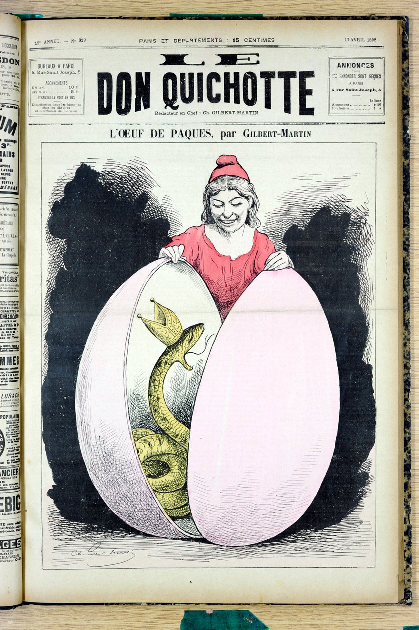 “Don Kişot”un Kapağı, 929 numara, Satirique ve Colours by Charles Gilbert Martin