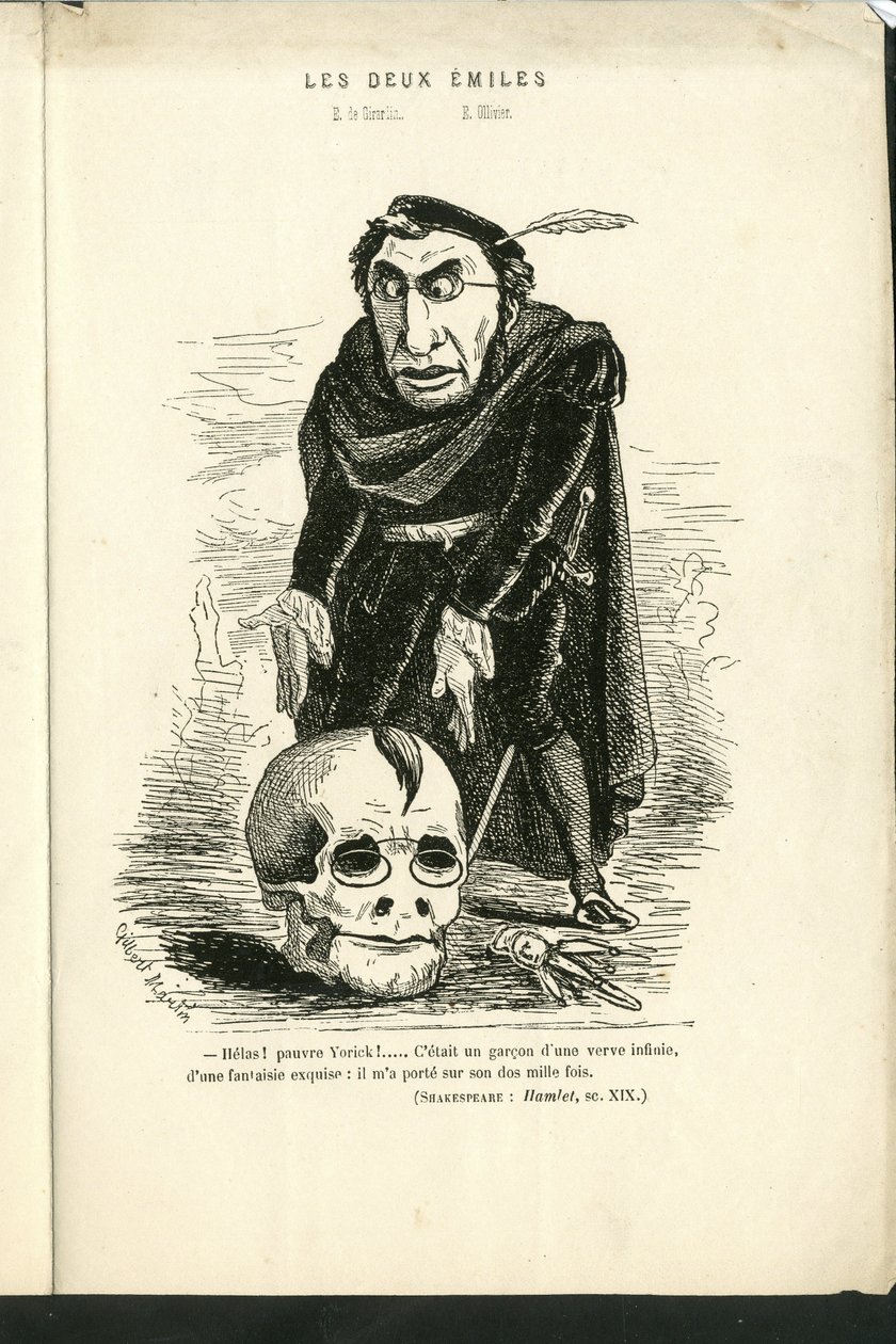 Charles Gilbert-Martin (1839-1905) tarafından “Çağdaş Grimaces”” çizimi by Charles Gilbert Martin