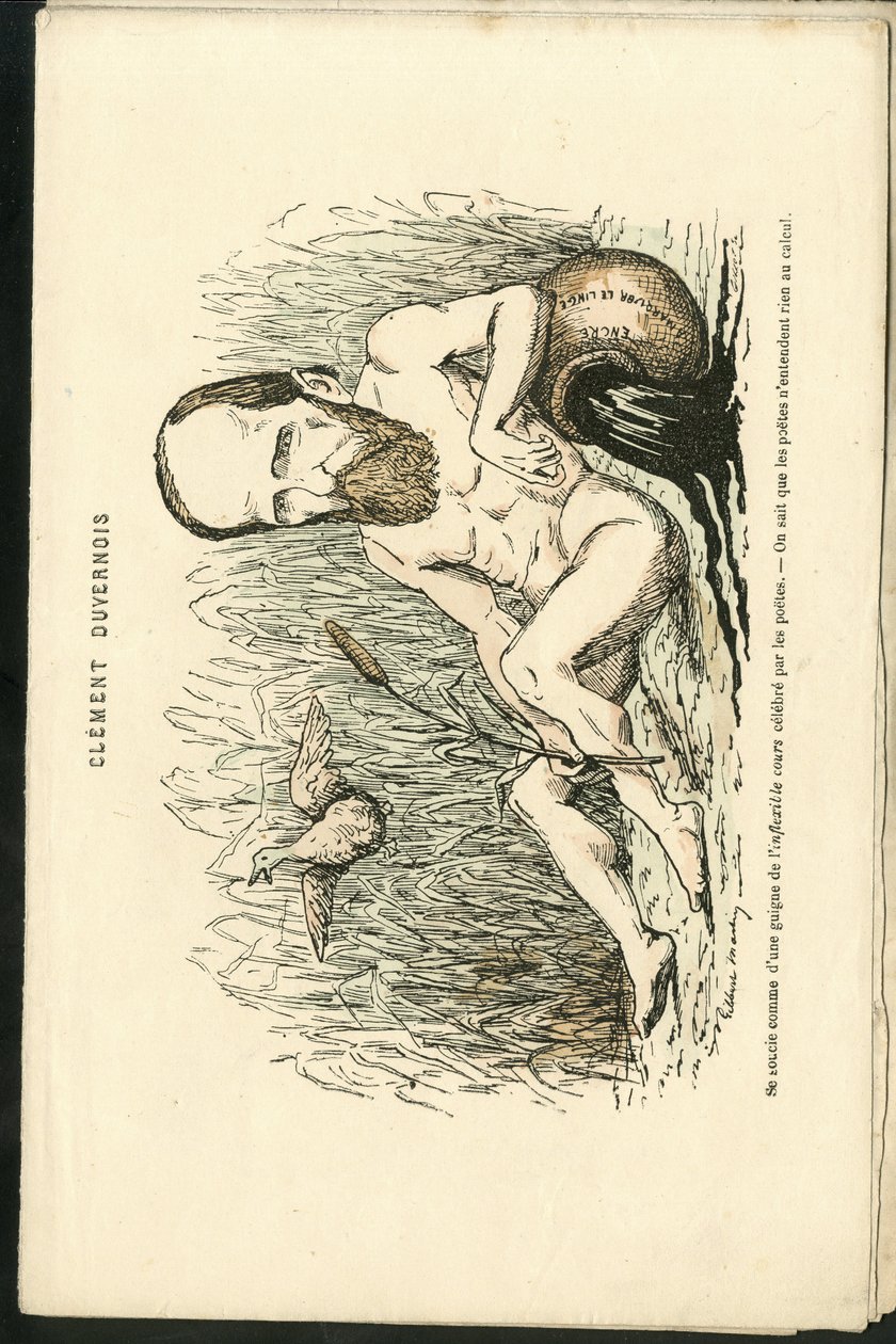 Charles Gilbert-Martin (1839-1905) tarafından “Çağdaş Grimaces”” çizimi by Charles Gilbert Martin