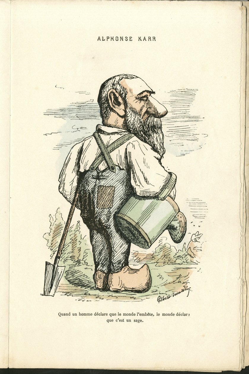 Charles Gilbert-Martin (1839-1905) tarafından “Çağdaş Grimaces”” çizimi by Charles Gilbert Martin