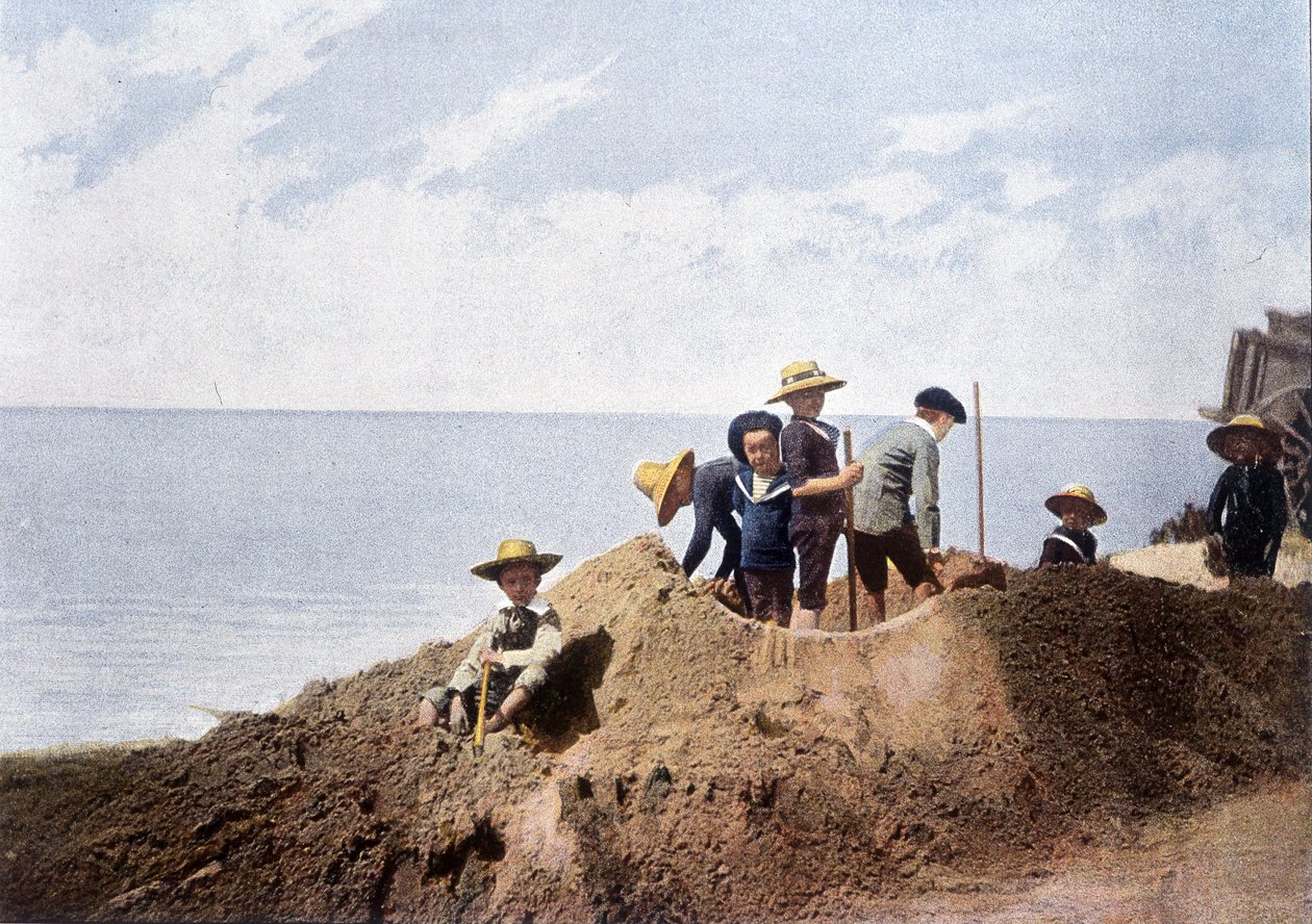 Geçici tahkimat. 1900 dolaylarında Gillot tarafından gravür. by Charles Gillot