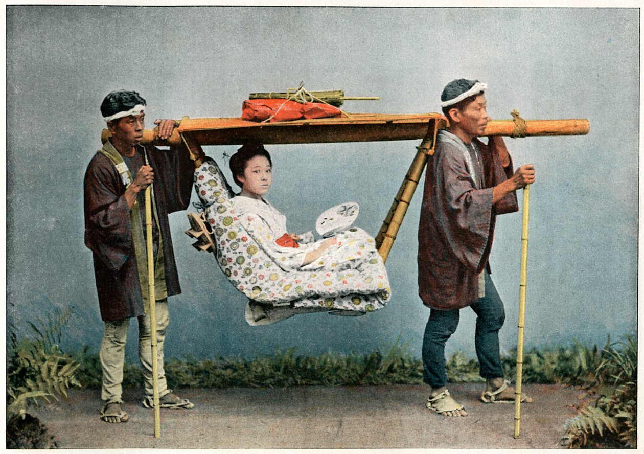 La Kago, Japonya Taşımacılığı, c1890 by Charles Gillot