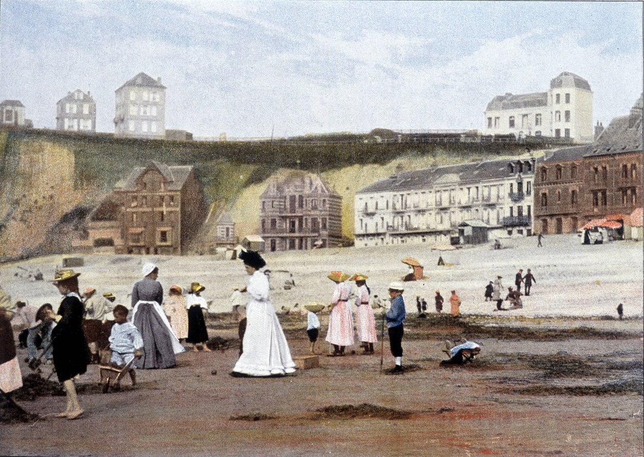 Kumsalda. 1900 civarında Gillot tarafından gravür. by Charles Gillot