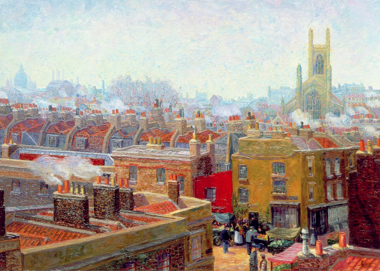 Chelsea'de Bir Korner by Charles Ginner