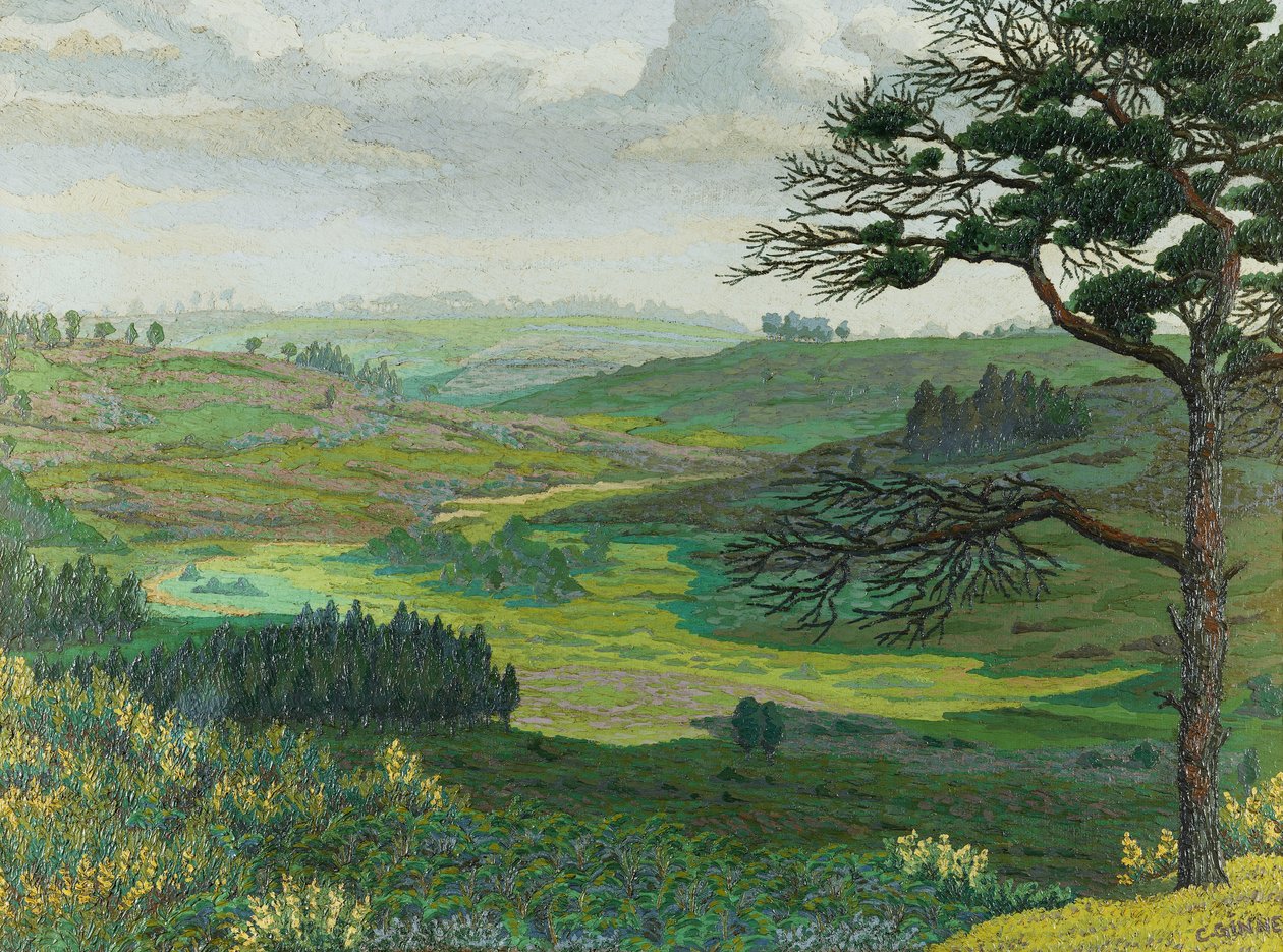 Godshill, Yeni Orman by Charles Ginner
