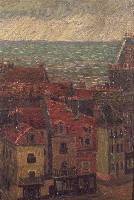 Çatılar, Le Havre by Charles Ginner