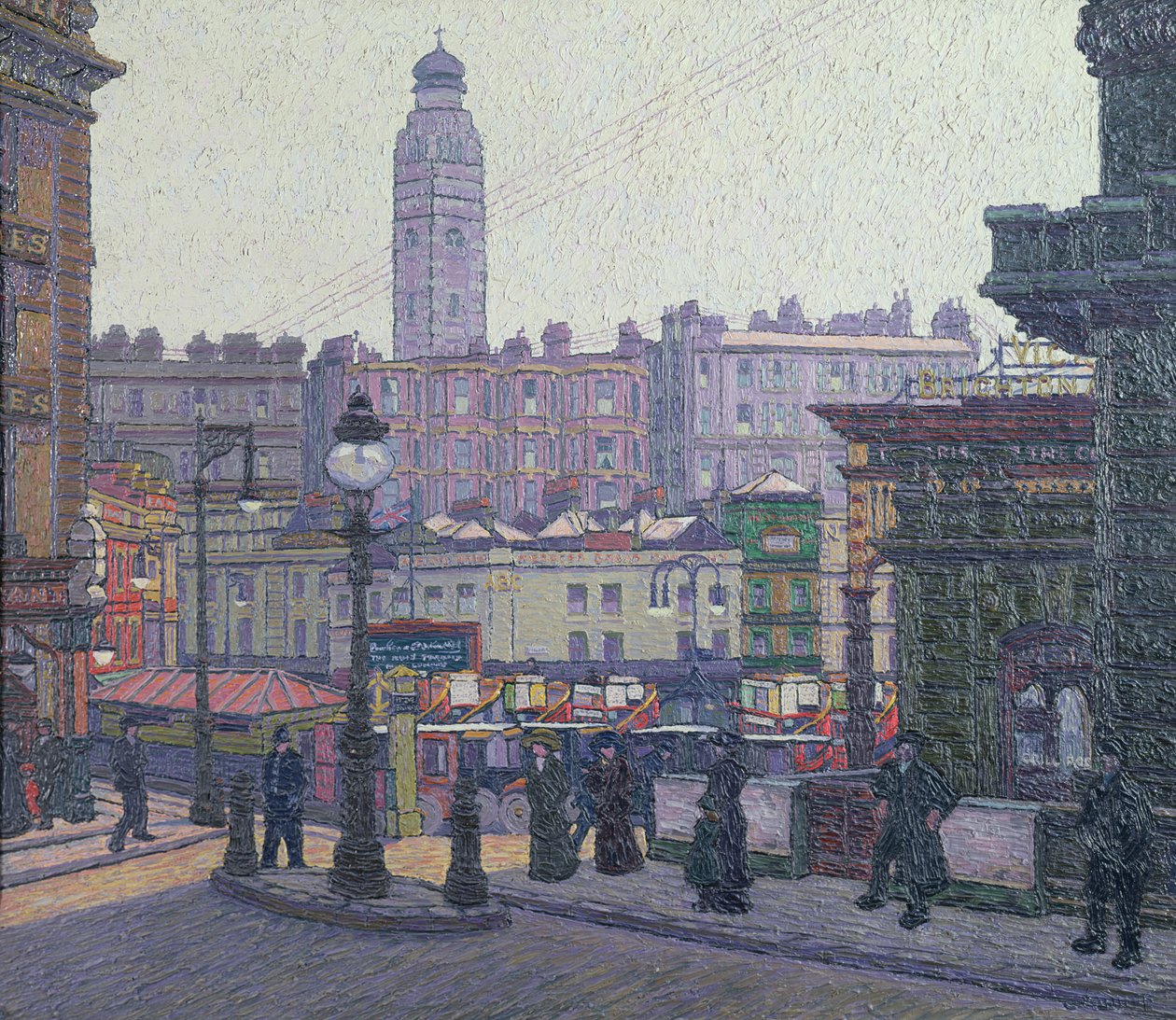 Güneşli Meydan, Victoria İstasyonu by Charles Ginner