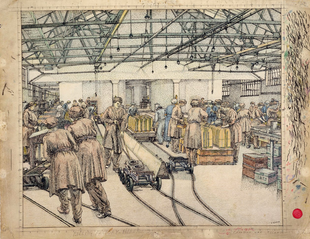 Dolum Fabrikası, Hereford by Charles Ginner