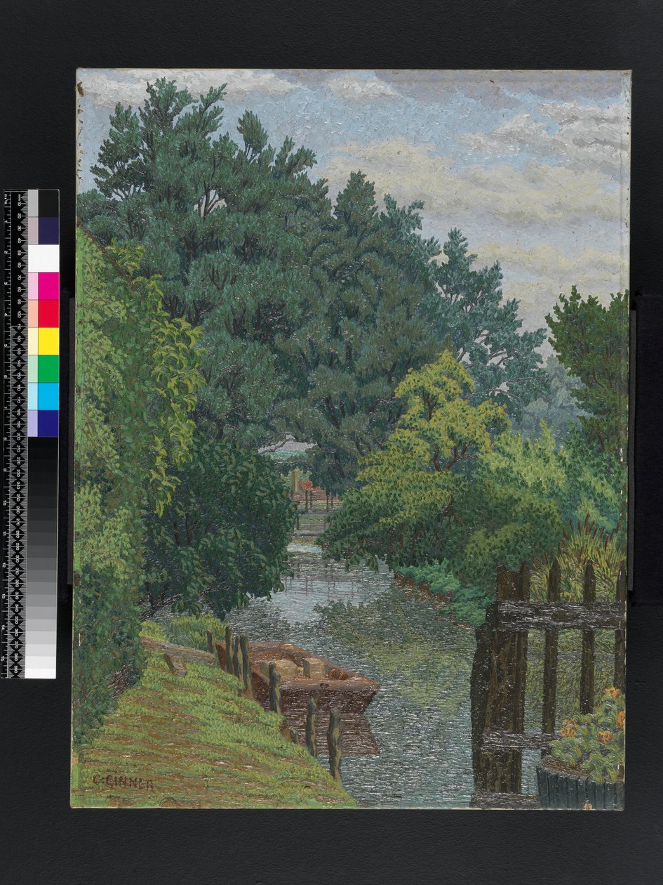 Mill Stream'deki Punt, 1930 dolayları by Charles Ginner