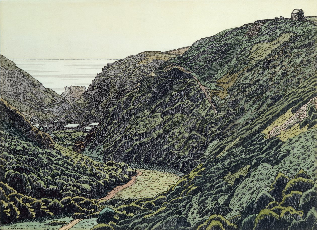Valency Vadisi, Boscastle, Cornwall by Charles Ginner
