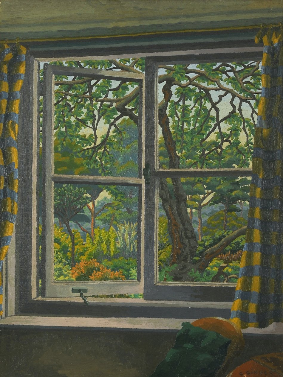 Bir Kulübe Penceresinden, Shipley, Sussex by Charles Ginner