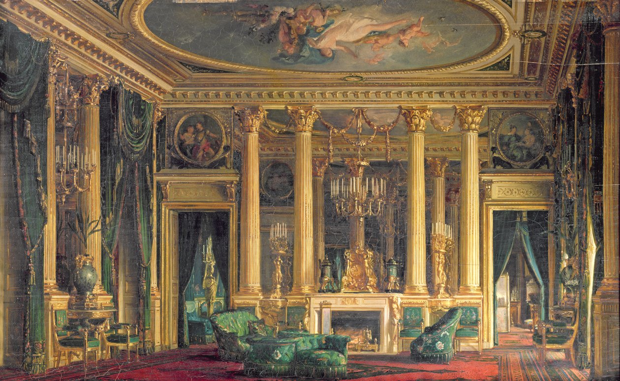 Monsieur Basile Parent Otelinde Bir Salon, Place Vendome, Paris, 1866 by Charles Giraud