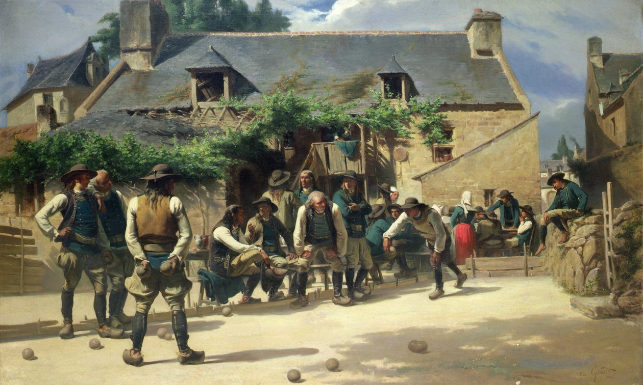 Pont-Aven'da Boules Oyunu by Charles Giraud