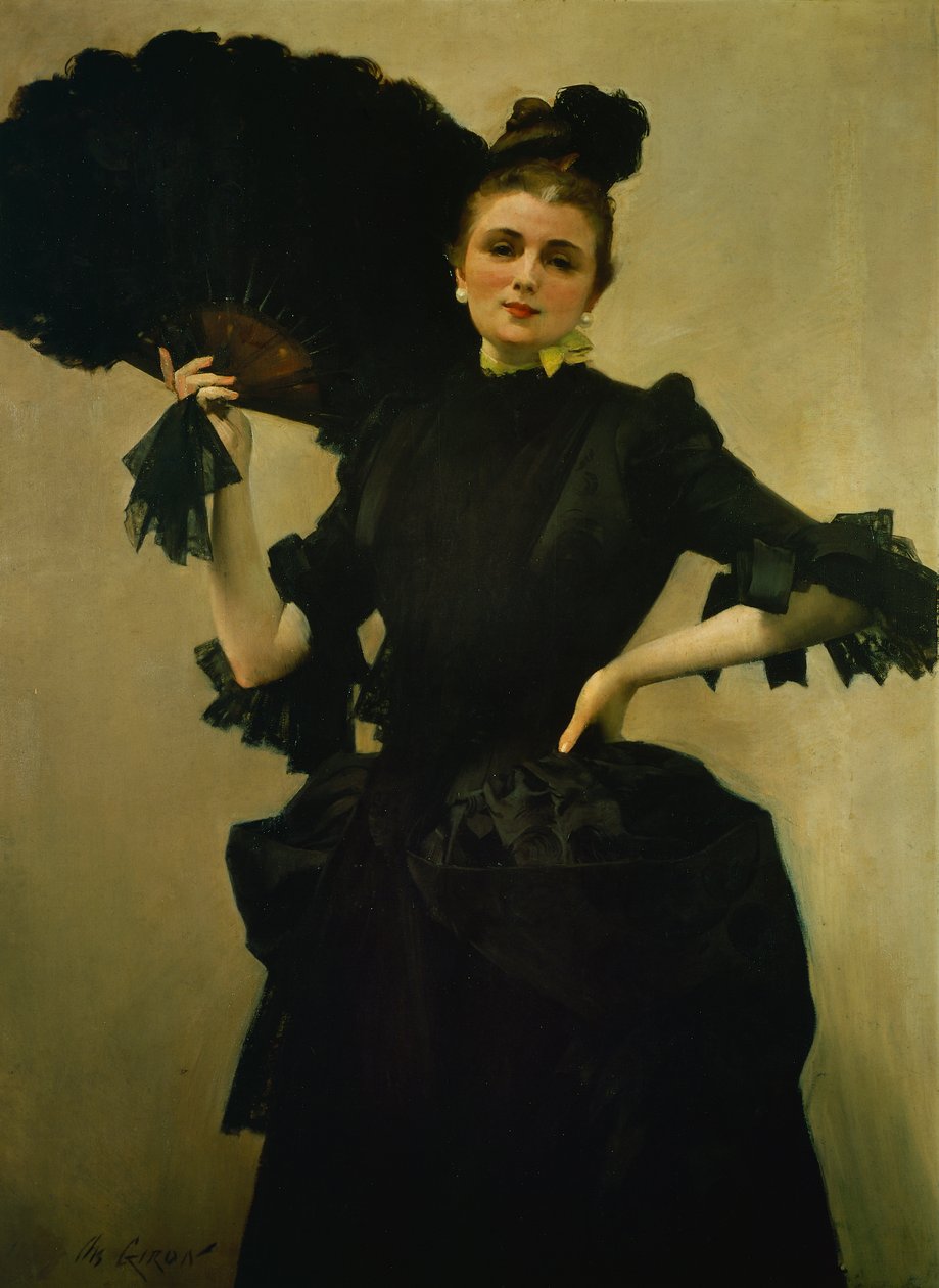 Madam Closmenil'in Portresi, Charles Giron (1850-1914) by Charles Giron