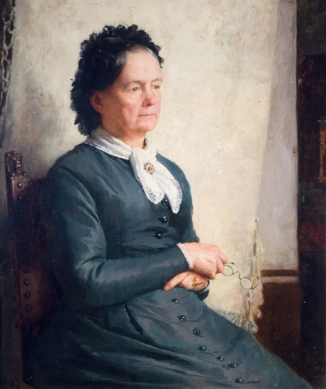 Sanatçının Annesinin Portresi, 1885. by Charles Gogin