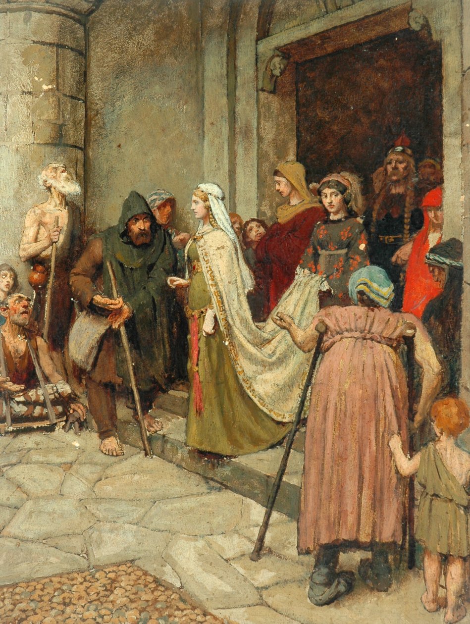 Mesaj (Merovenj Krallarının Tarihinde Bir Olay) (sunta üzerine yağlı boya) by Charles Gogin
