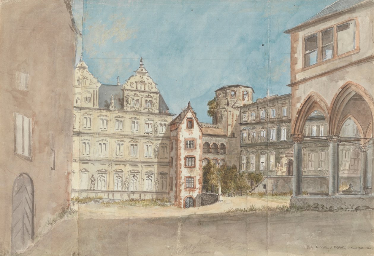 Chateau du Heidelberg Harabeleri by Charles Gore