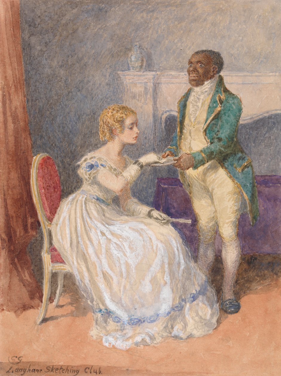 Ziyaret Kartı - Langham Eskiz Kulübü Konusu by Charles Green
