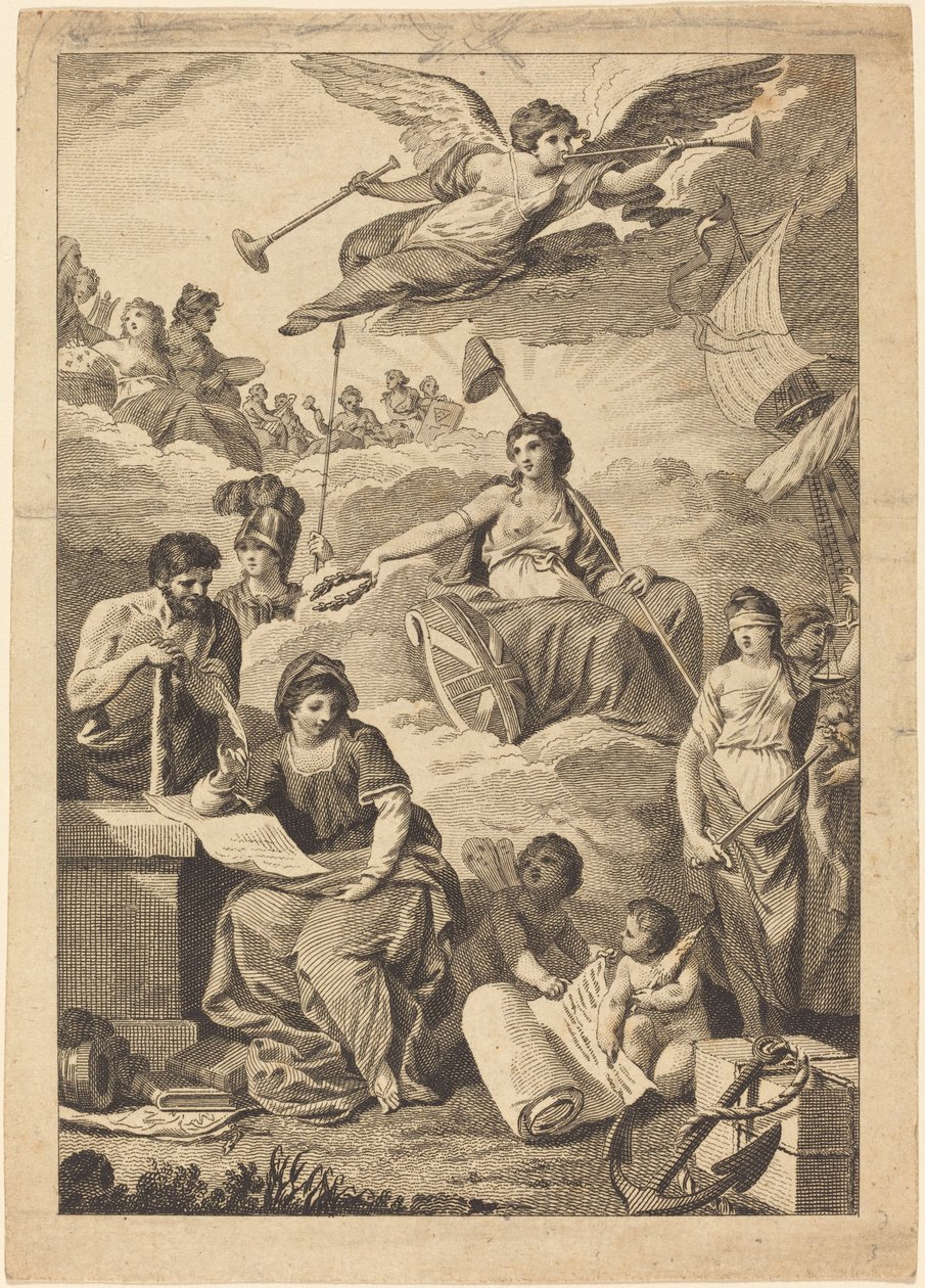 Britanya Taç Tarihi by Charles Grignion, after Conrad Martin Metz