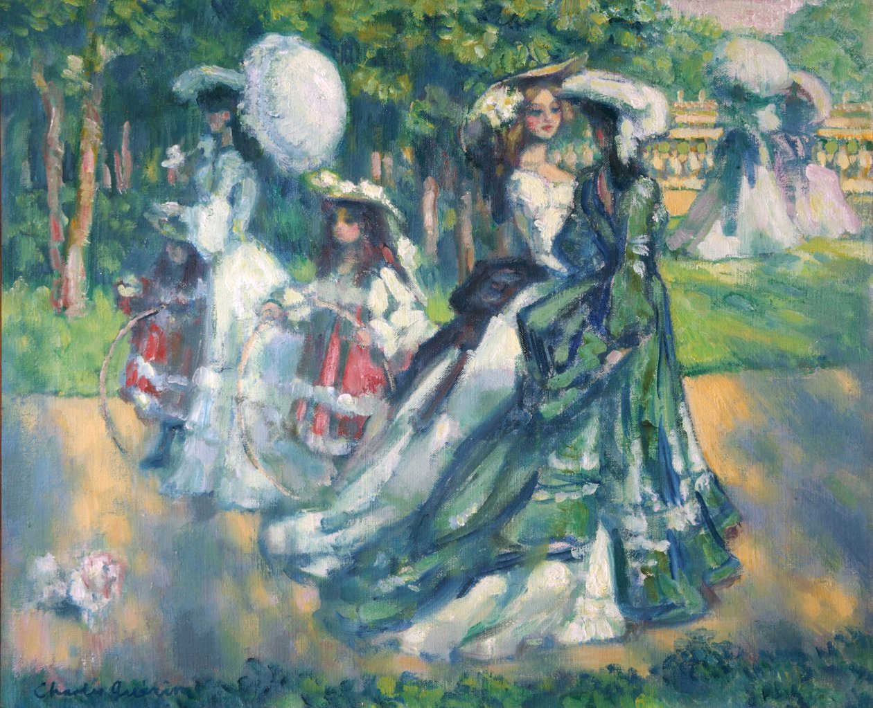 Parkta Yürüyüş, 1902 by Charles Guerin