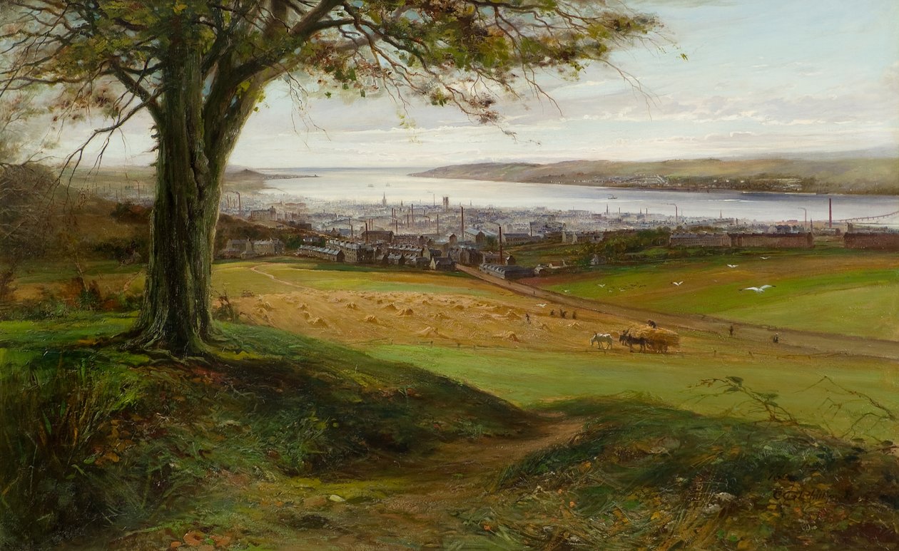 Balgay konumundan Dundee by Charles Gustav Louis Phillips
