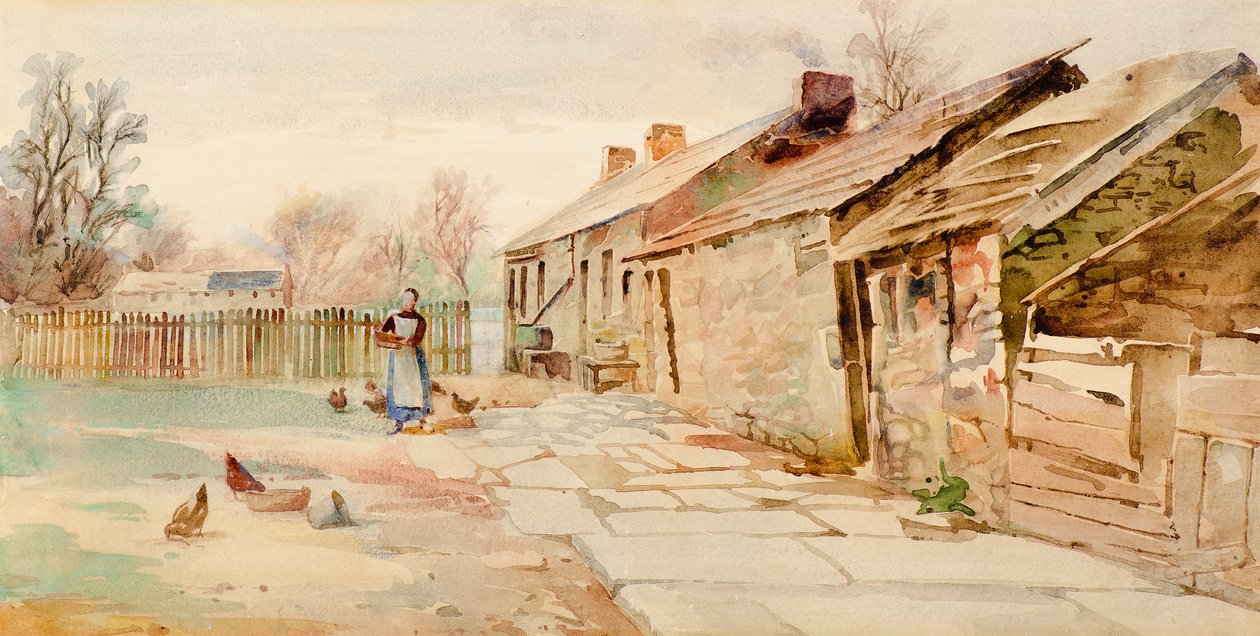 Eski Kulübeler (suluboya) by Charles Gustav Louis Phillips