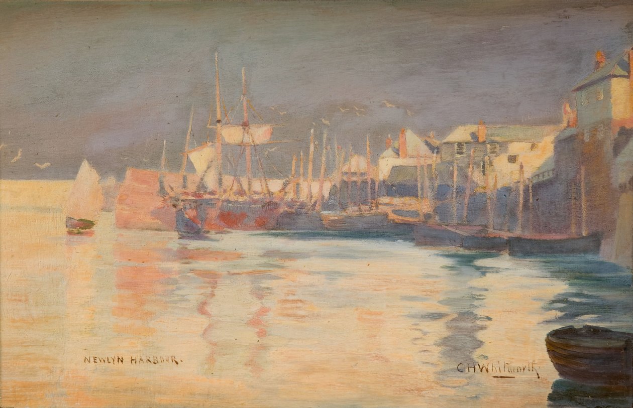 Newlyn Limanı, 1887. by Charles H Whitworth